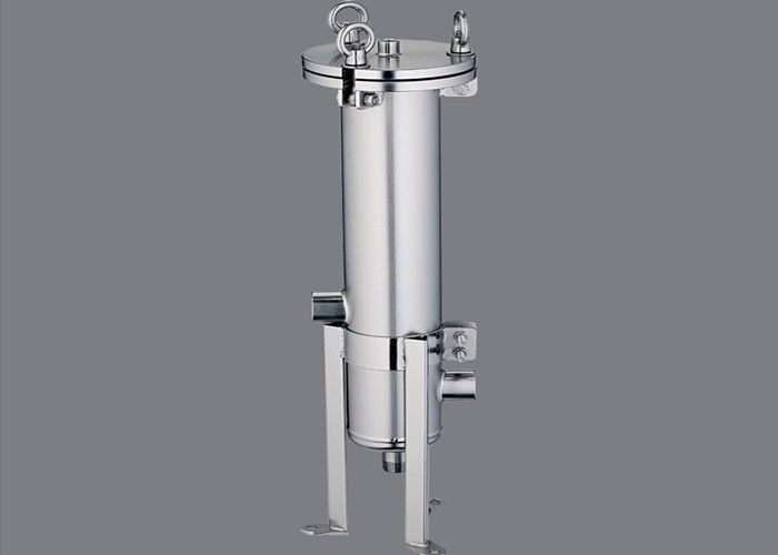 Stainless Steel Single Cartridge Filter Housing Inlet / Outlet Size Customized